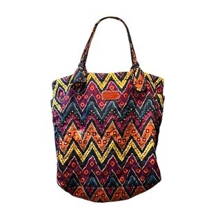Marc By Marc Jacobs Large Multicolor Zigzag Tote
